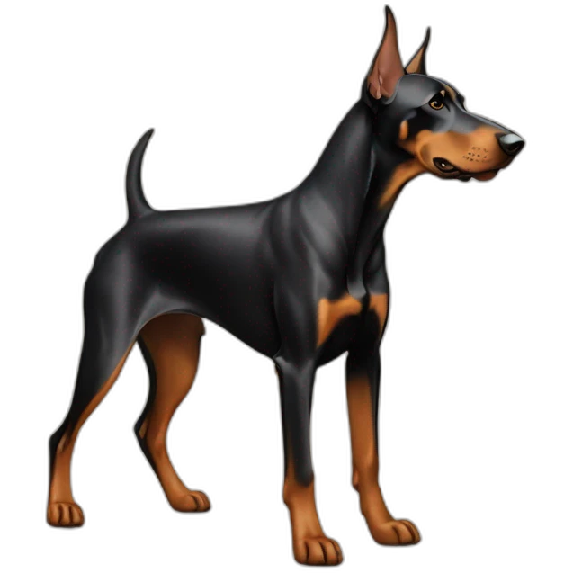 doberman-measuring emoji