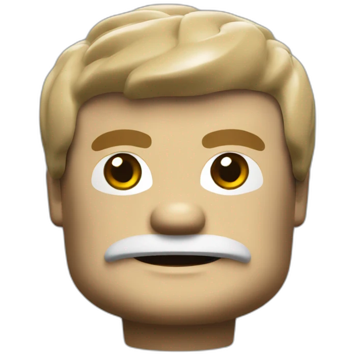 A Lego brick emoji