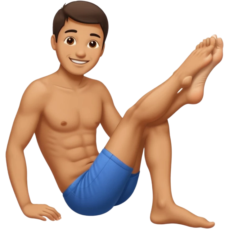 Man Sniffing his feet emoji