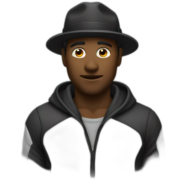 Homme noire étonnement meme emoji