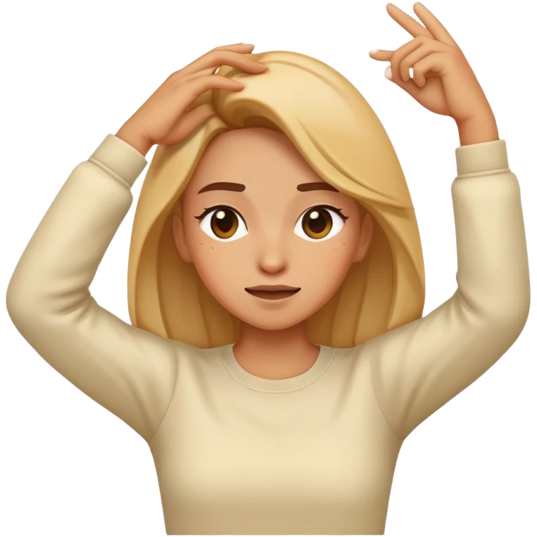 Dabbing female  emoji