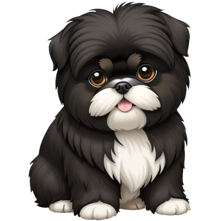 Black shiz tzu  emoji