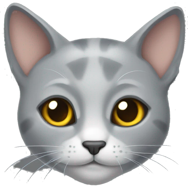 Gato gris emoji