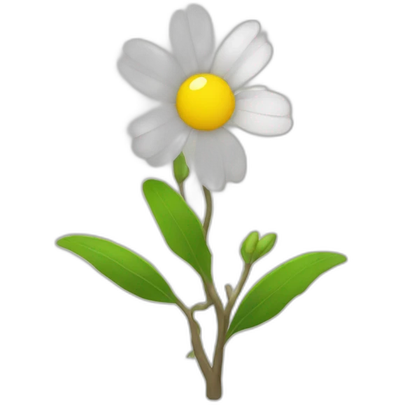 Stick man flower  emoji