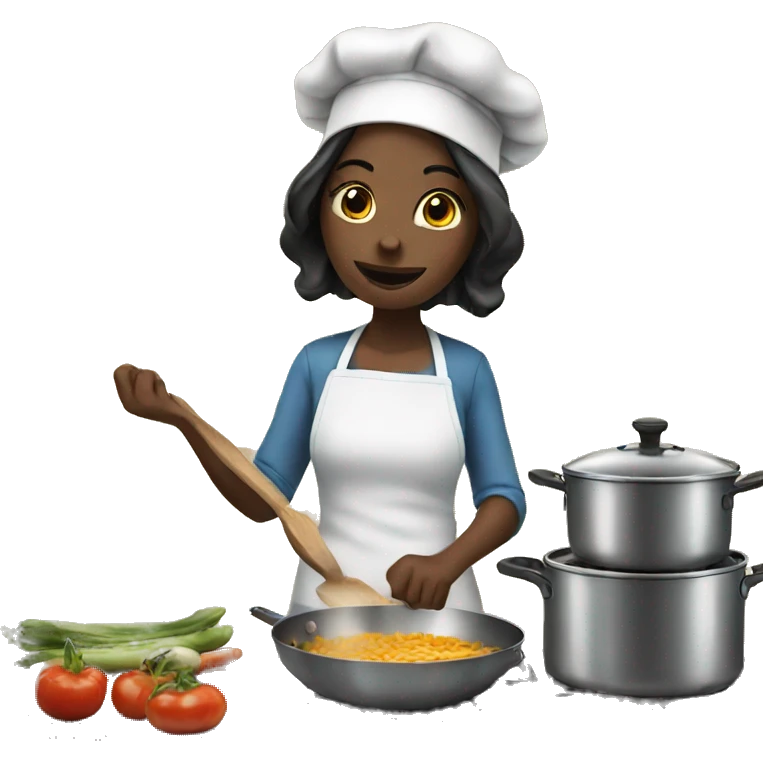 girl cooking emoji