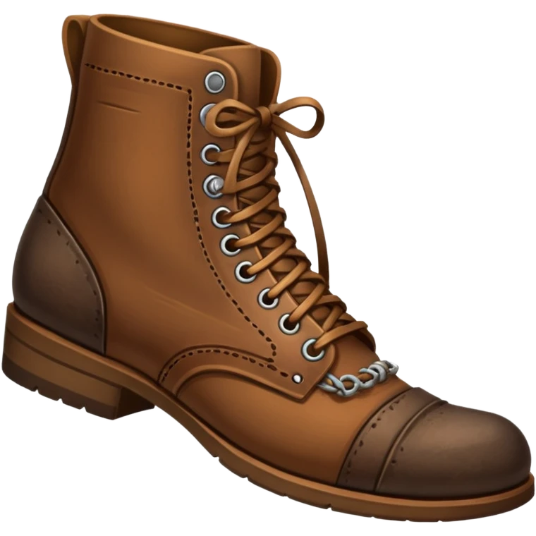 shoe brown emoji