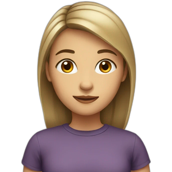 Fille sans emoji