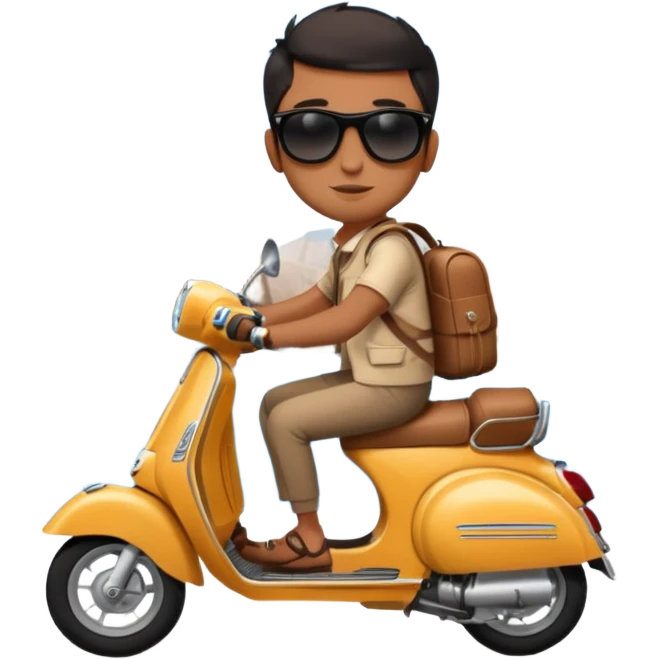 Canyon on a Vespa  emoji