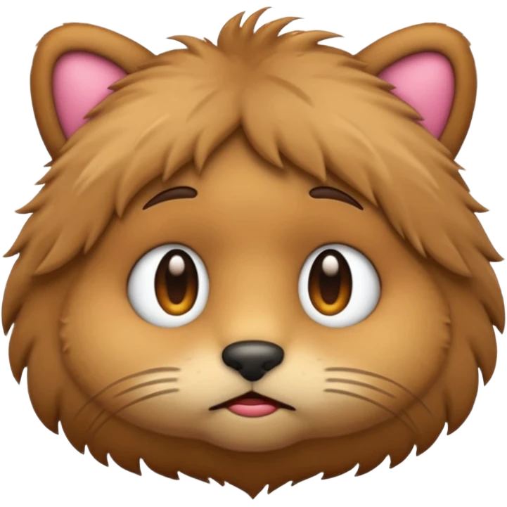 Emoji efeito Peludo versão Triste emoji