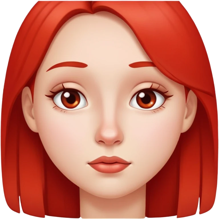 girl with redness under nose emoji