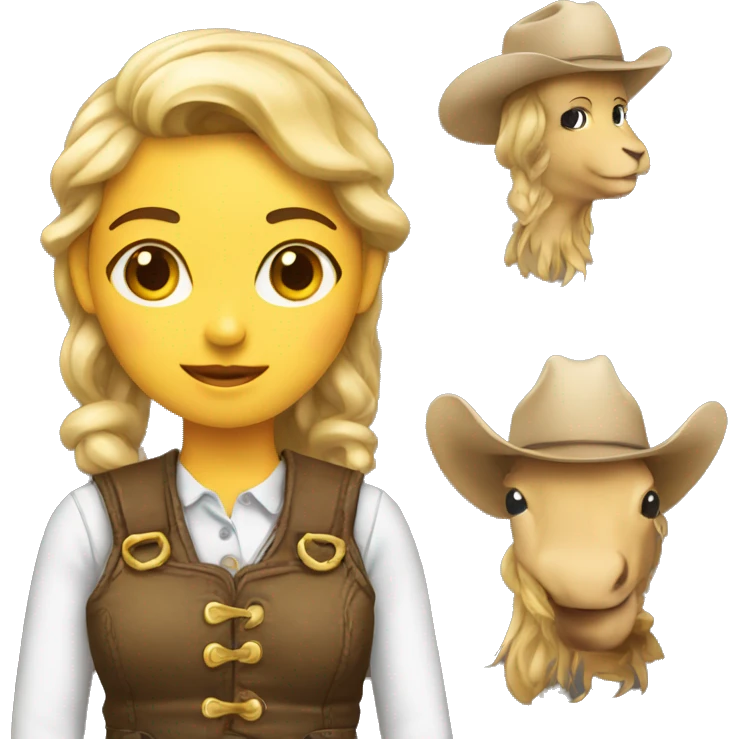 Country girl emoji