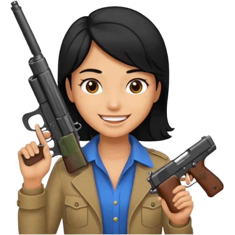 😇+🔫 emoji
