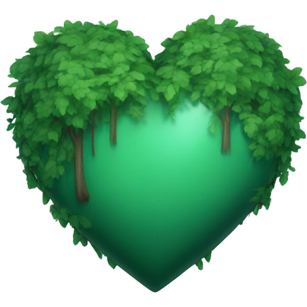 Forest green heart emoji