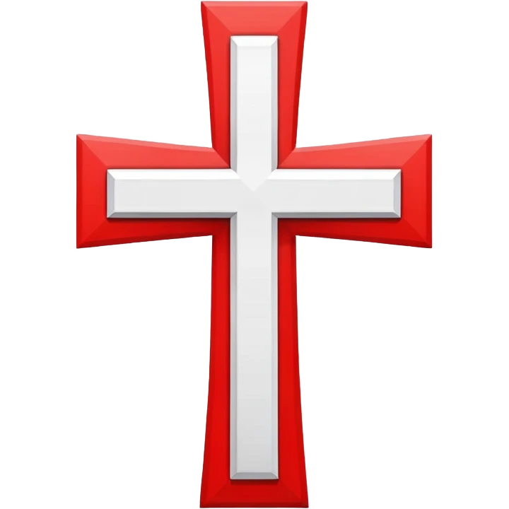 a white cross in a red square emoji