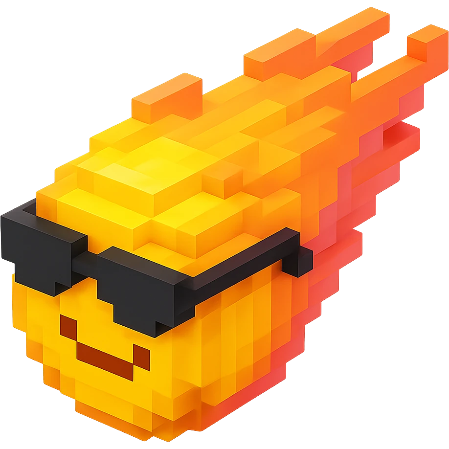 светящиеся комета в солнцезащитных очках, no background emoji
