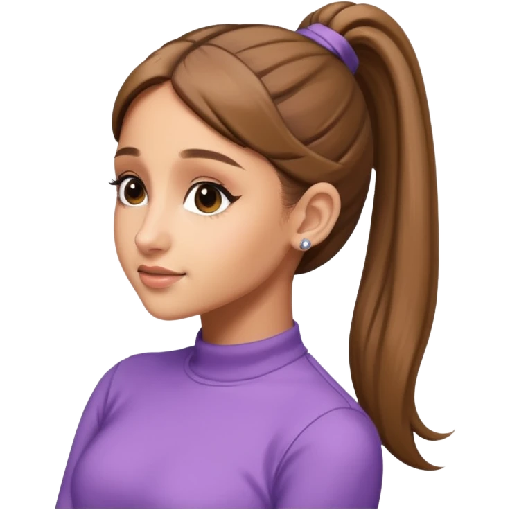 ariana grande ponytail 2025 a little older she’s 32 emoji