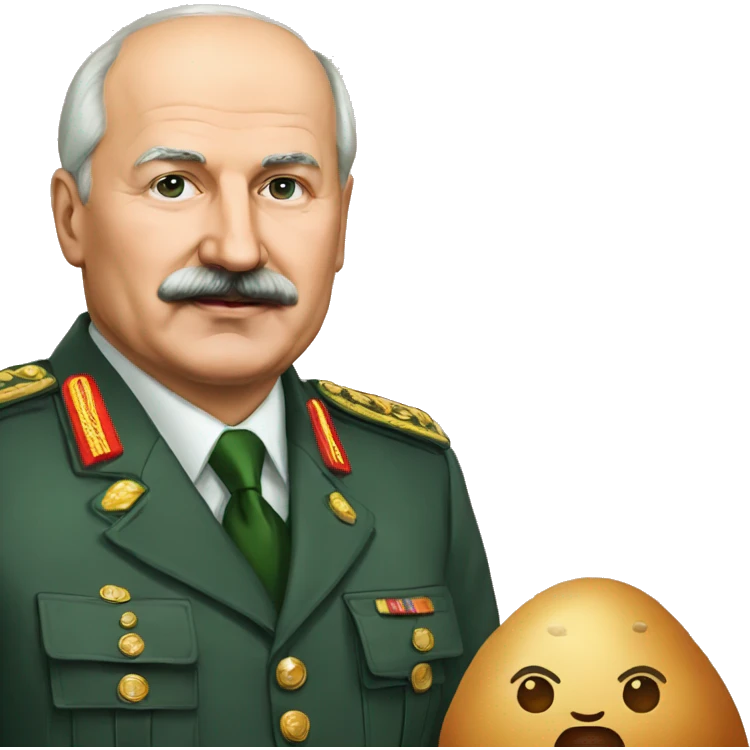 Lukashenko and potato emoji