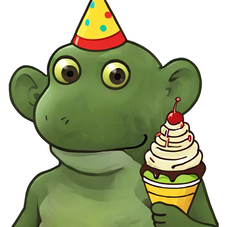 monkey holding banana split emoji