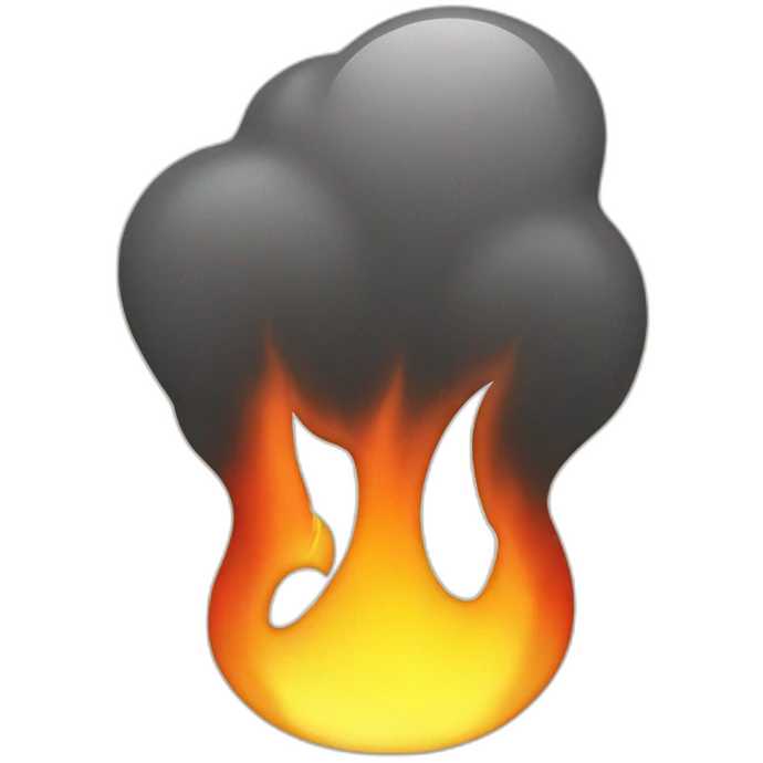 Chat avec une que en flame emoji