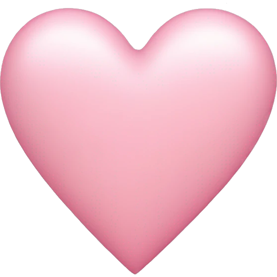 Light pink heart emoji