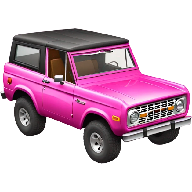 pink Bronco emoji