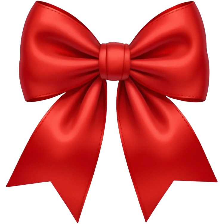 a red bow emoji