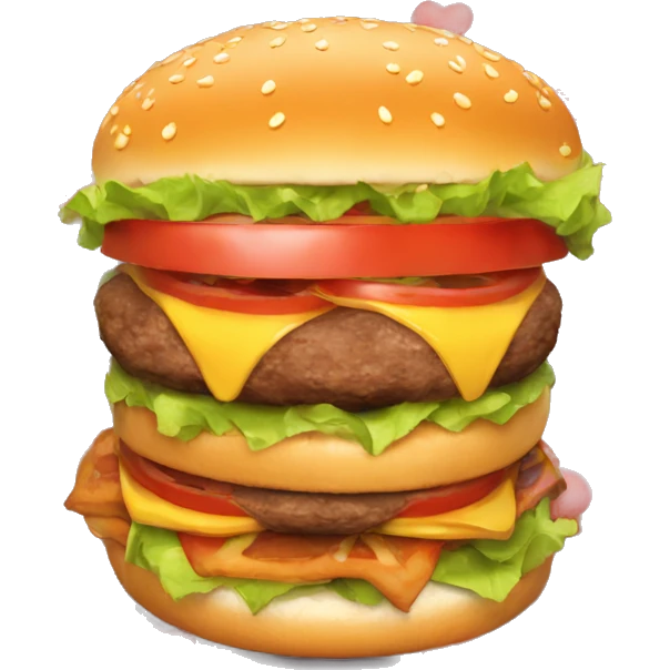 Love, friendship and name of emoji Discussion Burger  emoji