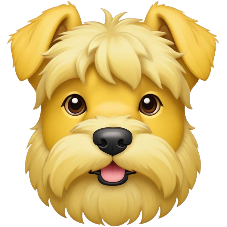 Yellow Schnauzer emoji