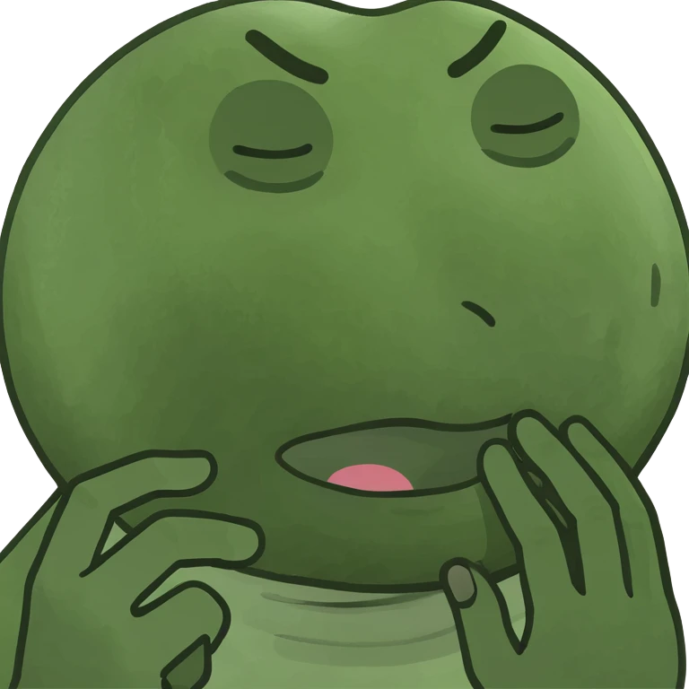 Emoji with eyes closed and a hand pinching my its mouth  emoji