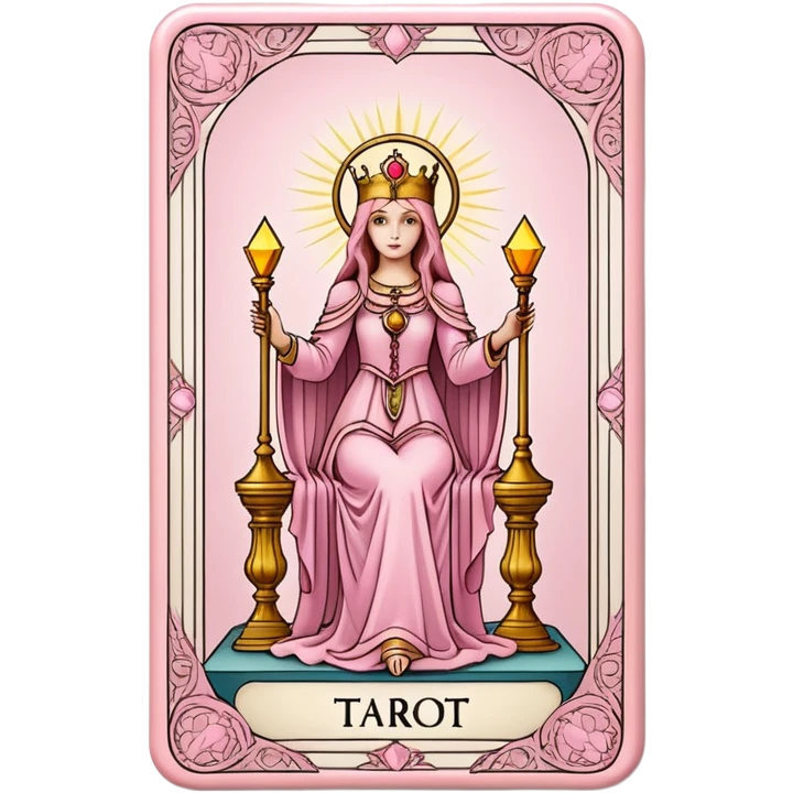 light pink tarot card deck emoji