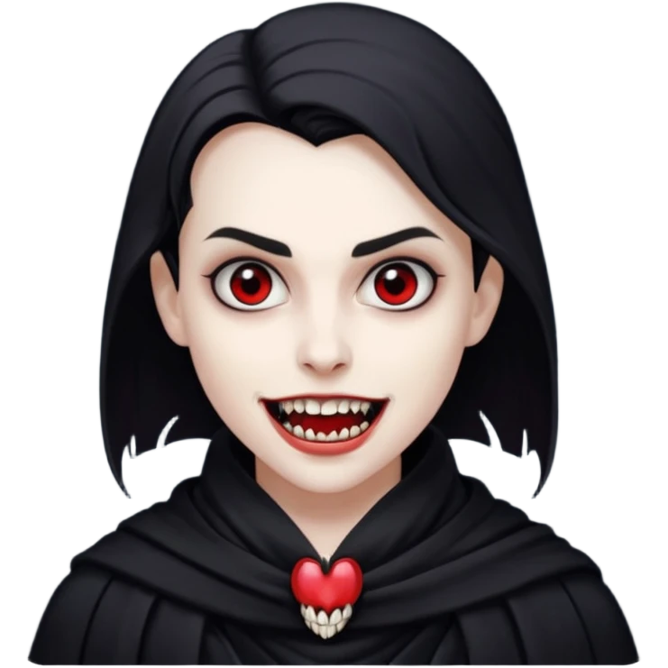vampire with scarf 
 emoji
