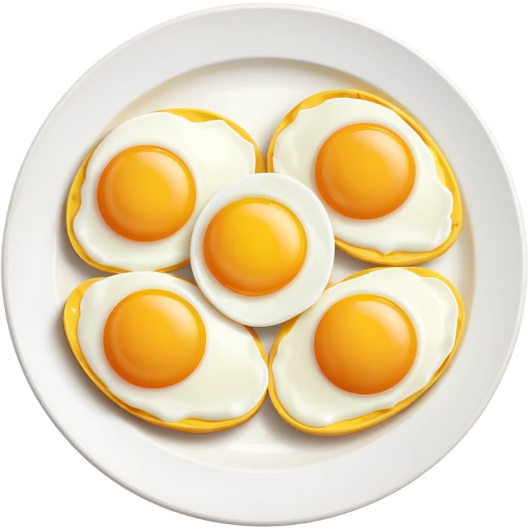Sunny side Eggs in a plate  emoji