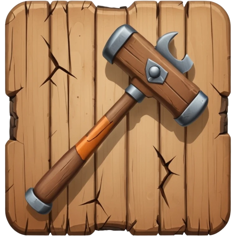 Banhammer with Text BAN! emoji