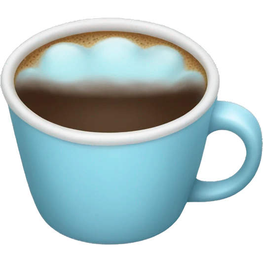 pale blue coffee emoji