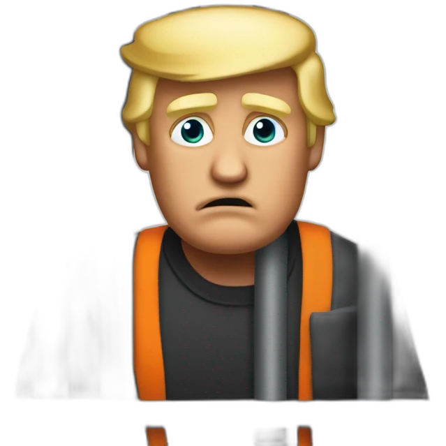 donald trump in jail emoji