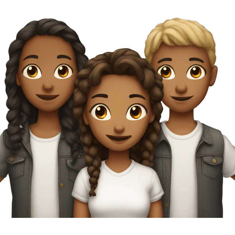 3 Sister & 3 brothers  emoji