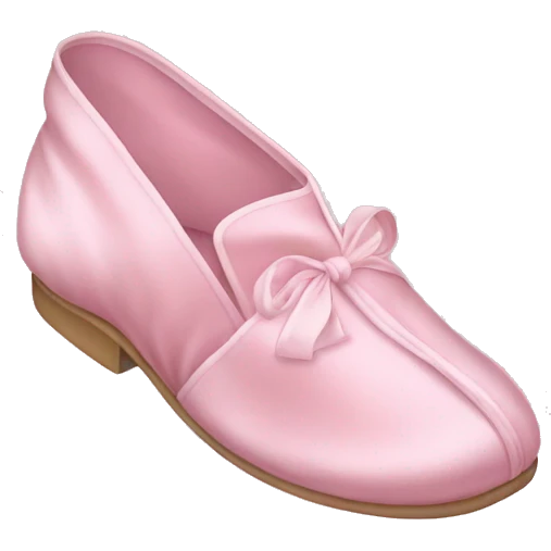 Light pink silk slippers and robe emoji