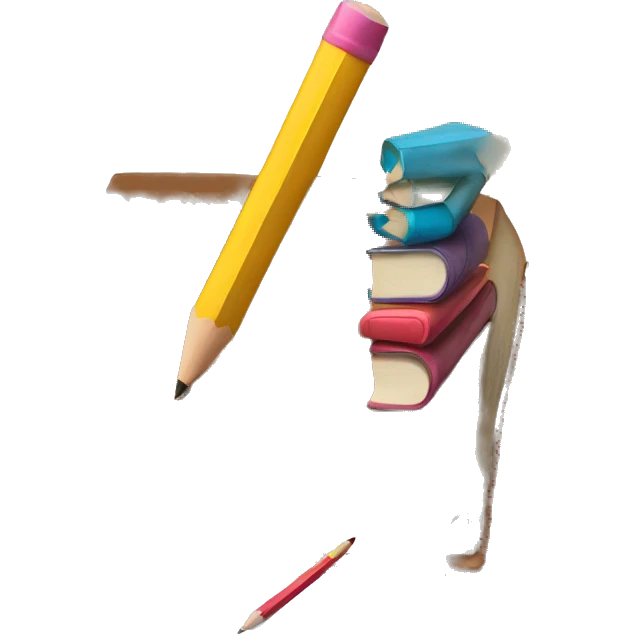 books and pencils emoji