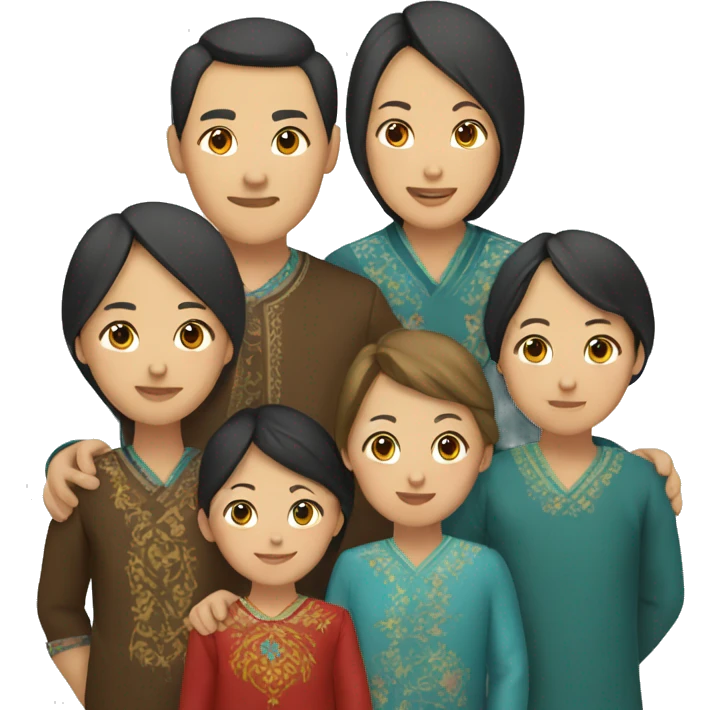 Kazakh family emoji