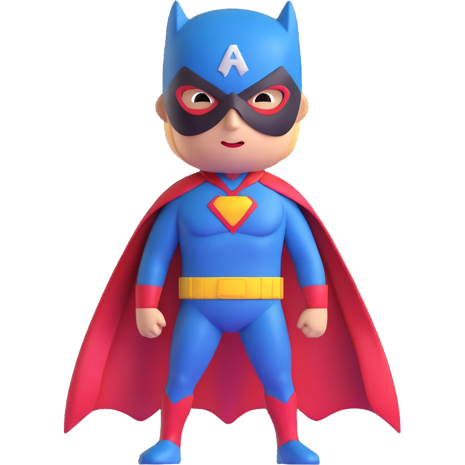 superhero with mask emoji