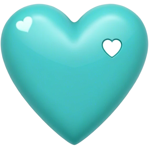 Cœur turquoise  emoji