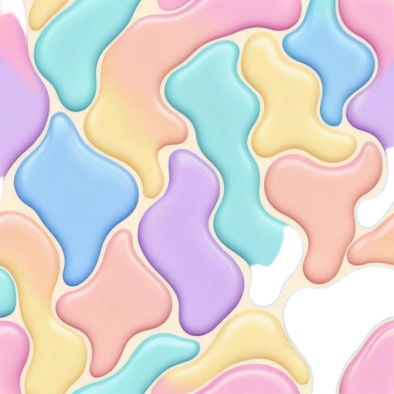 melted pastel paint colors pattern  emoji