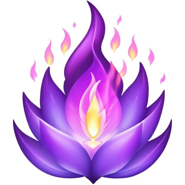 Violet flame emoji