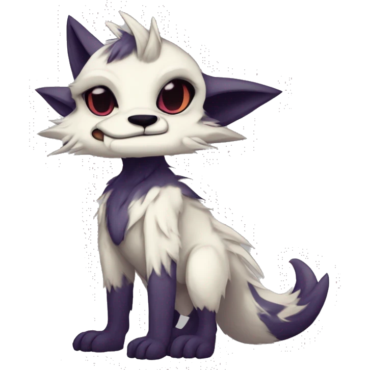 Cute Protogen-vernid-sergal-wickerbeast-fantasy-animal-fursona griffsnuff & LiLaiRa & Falvie full body emoji