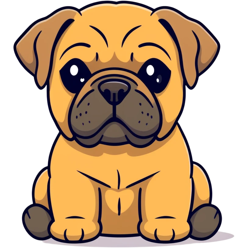 Bullmastiff puppy emoji