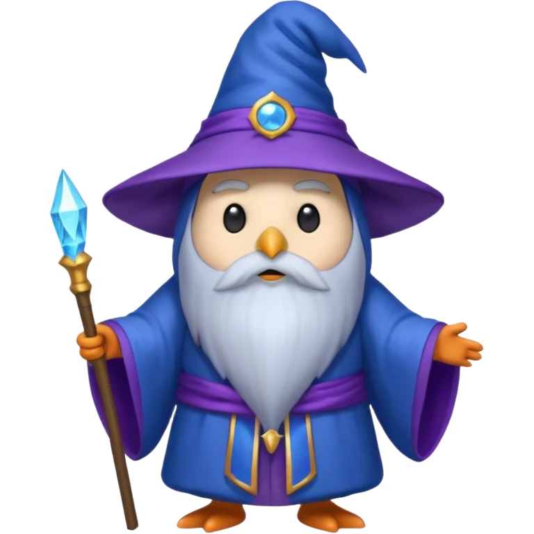 Penguin Wizard emoji