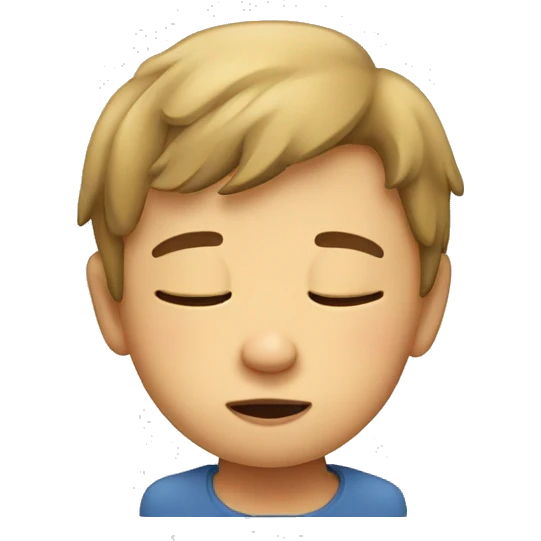 Child with a sleepy face emoji
