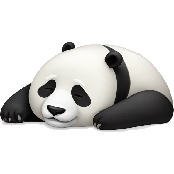 panda sleeping emoji