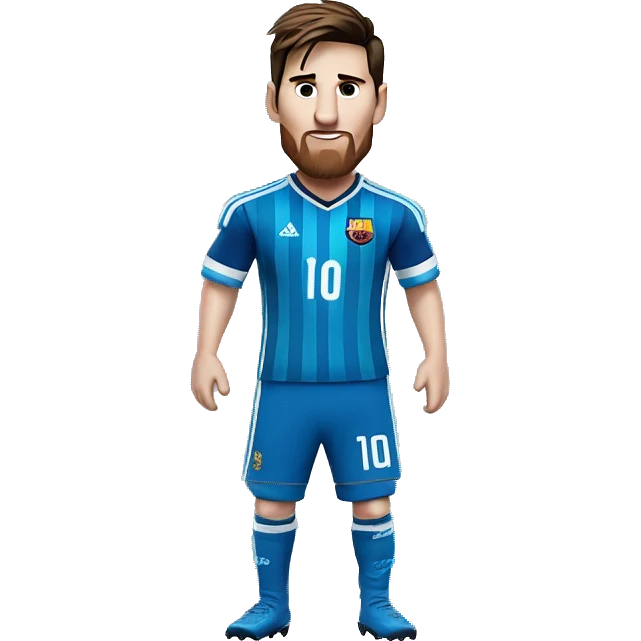 Lionel Messi wearing Sub Zero's clothes emoji