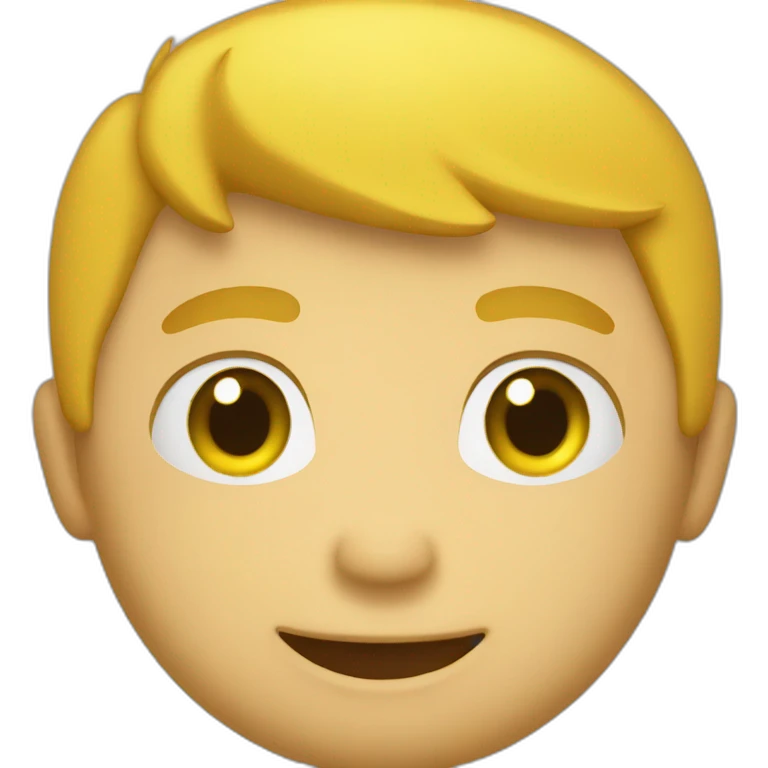 yellow round joe emote emoji